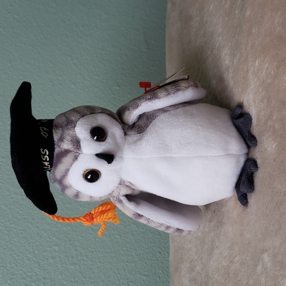 Wiser the Owl 🎓🦉Ty Beanie Baby Graduation Bird🦉 Gift Kids Toy Collectible NWT - Picture 12 of 12
